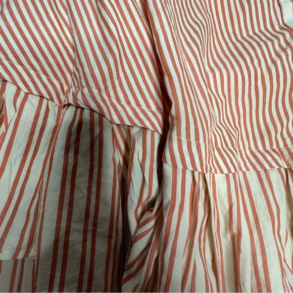 NWOT Free People Be Real Striped Button front Ruffle Mini Dress xs - Picture 13 of 16